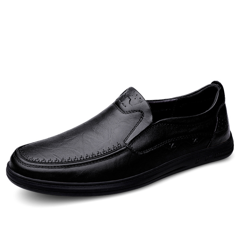 New stylish men's casual leather shoes